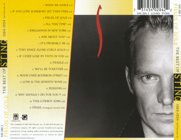 CD Sting – Fields Of Gold: The Best Of Sting 1984 - 1994