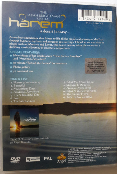 DVD Sarah Brightman: Harem