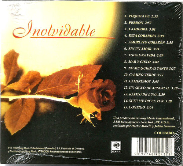 CD José Luis Rodríguez Con Los Panchos – Inolvidable