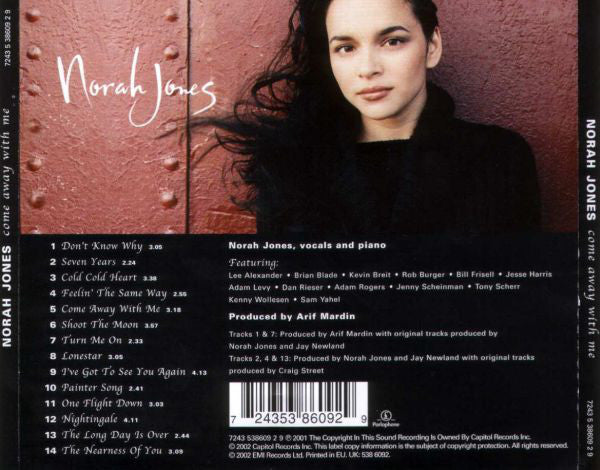 CD Norah Jones - Come Away With Me