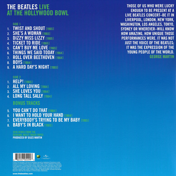 LP The Beatles – Live At The Hollywood Bowl