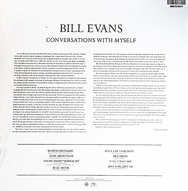 LP Bill Evans ‎– Conversations With Myself