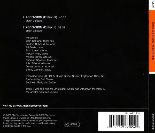 CD John Coltrane – Ascension