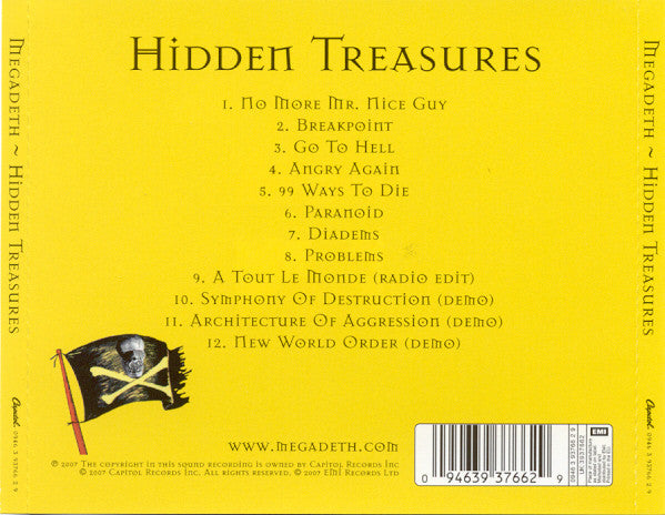CD Megadeth – Hidden Treasures
