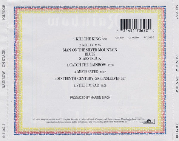 CD Rainbow – On Stage