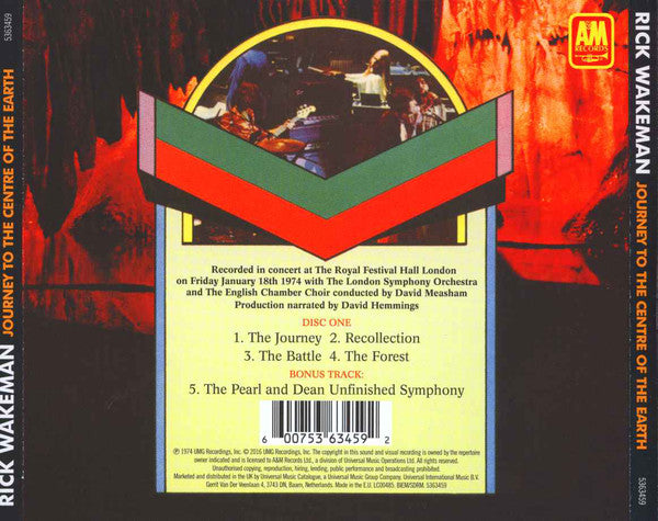 CD Rick Wakeman – Journey To The Centre Of The Earth