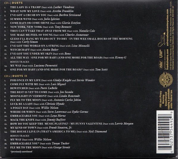CDX2 Sinatra – Duets (Twentieth Anniversary)