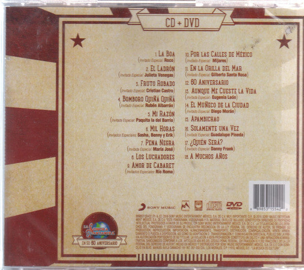 CD + DVD Sonora Santanera – La Sonora Santanera En Su 60 Aniversario