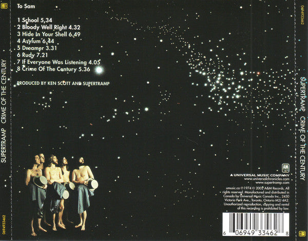 CD Supertramp – Crime Of The Century