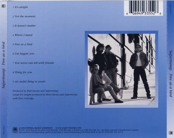 CD Supertramp – Free As A Bird