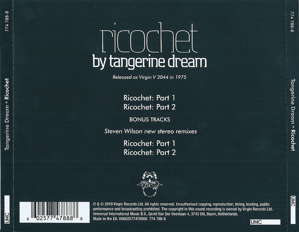 CD Tangerine Dream – Ricochet