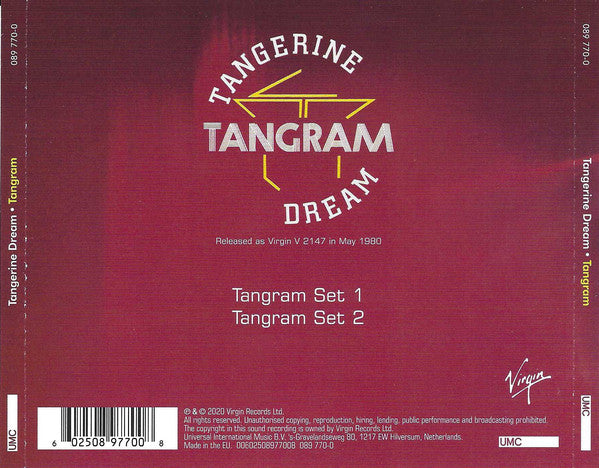 CD Tangerine Dream – Tangram