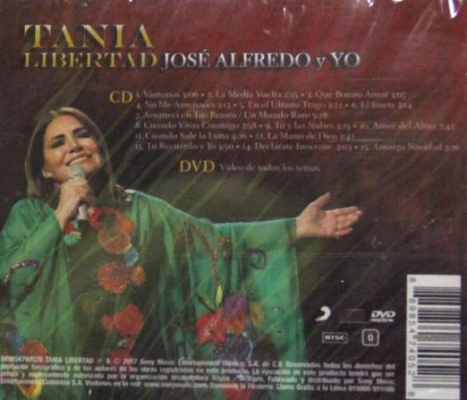 CD + DVD Tania Libertad – José Alfredo Y Yo