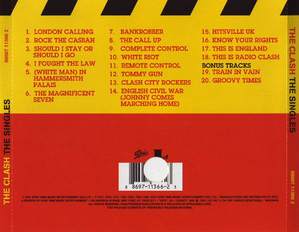 CD The Clash – The Singles