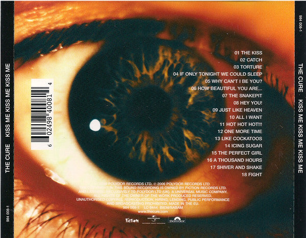 CD The Cure – Kiss Me Kiss Me Kiss Me