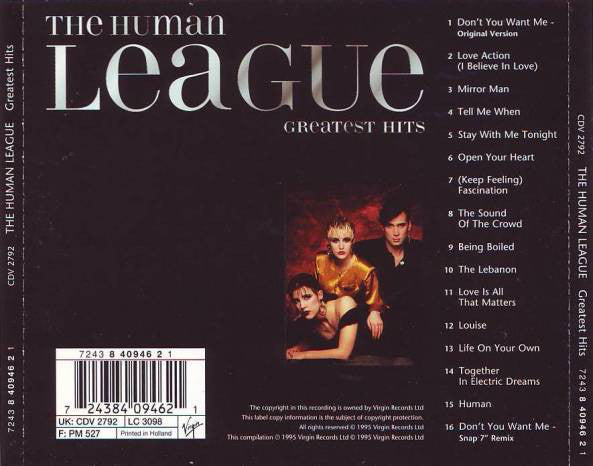 CD The Human League ‎– Greatest Hits