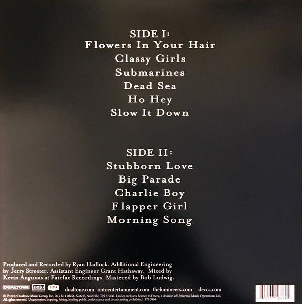 LP The Lumineers – The Lumineers