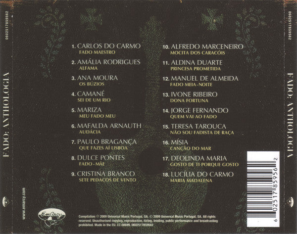 CD Fado: Anthologia