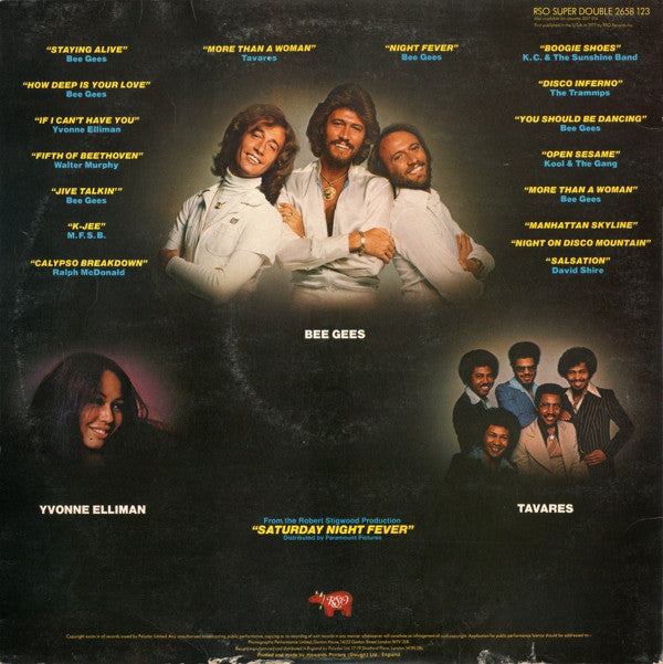 LP X2 Various ‎– Saturday Night Fever (The Original Movie Sound Track)