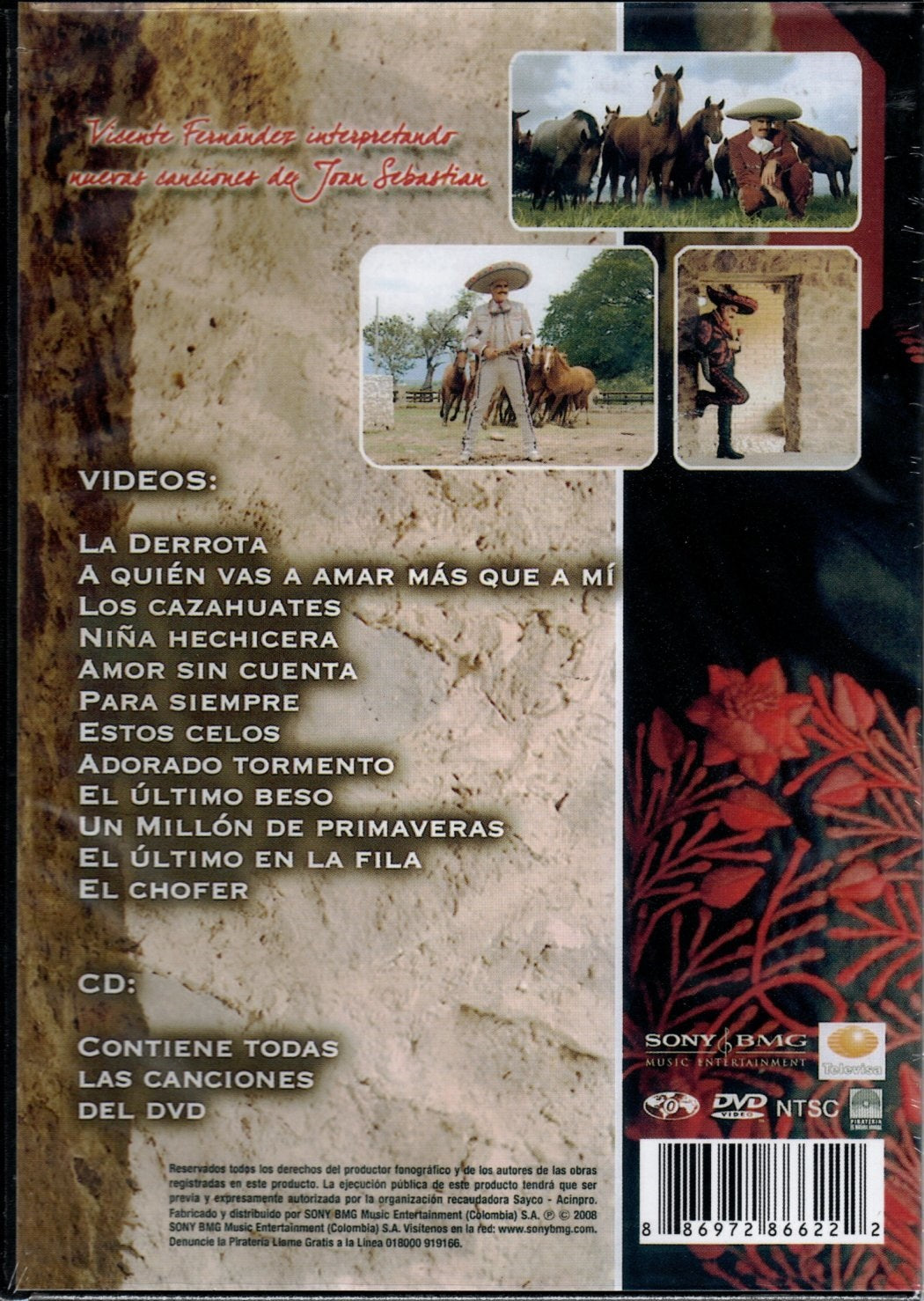 CD + DVD Vicente Fernández - Para Siempre (Edición Especial)