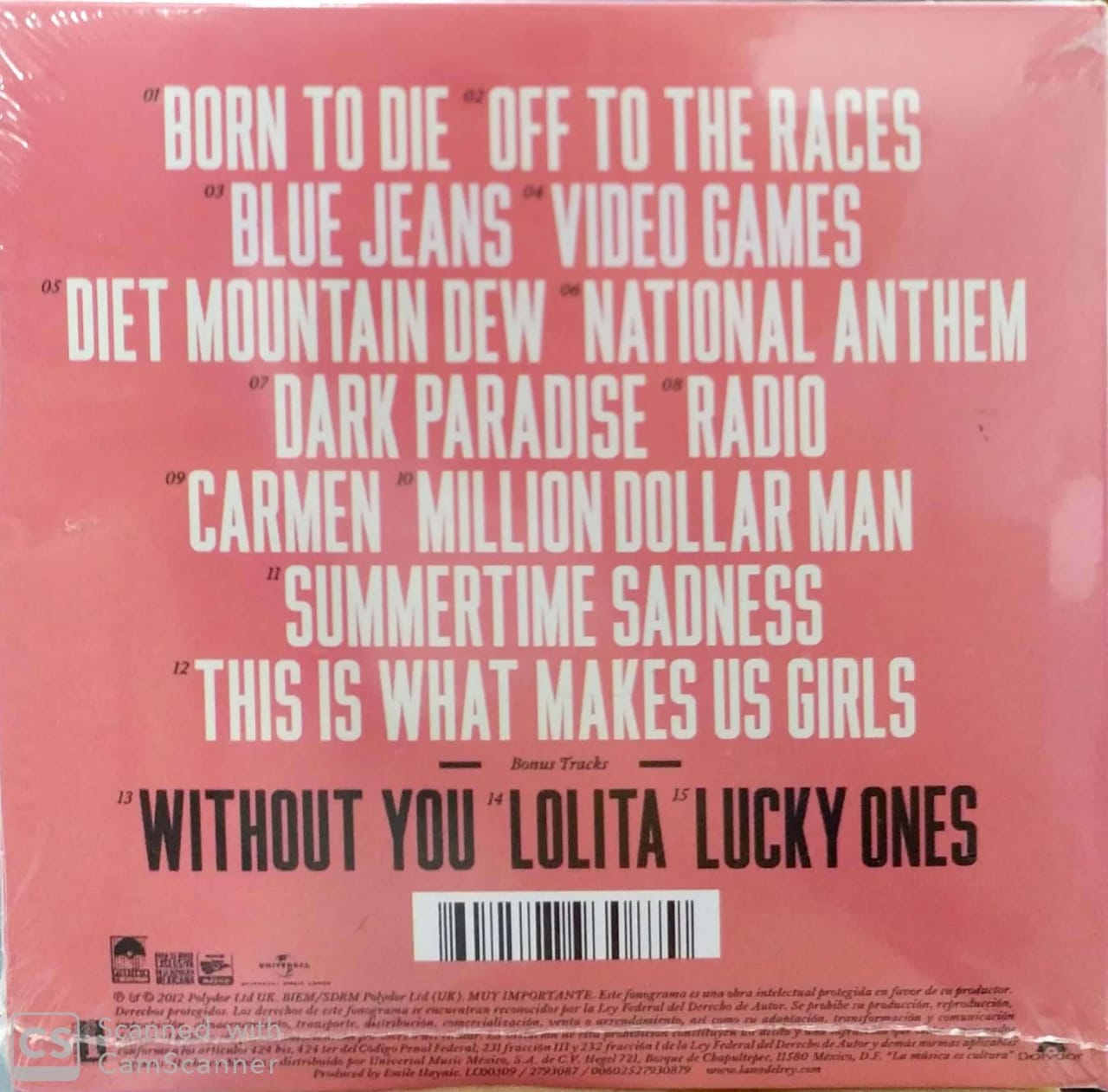 LANA DEL REY BORN TO DIE DELUXE