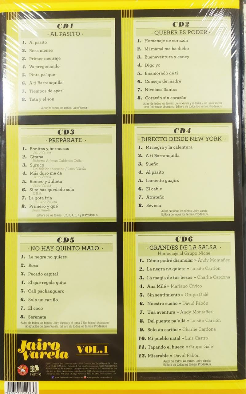 Grupo Niche, Jairo Varela – Jairo Varela Y Su Legado... Gracias Maestro Vol. 1