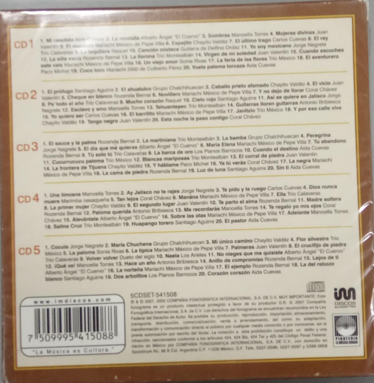 CDX5 100 Rancheras De Oro