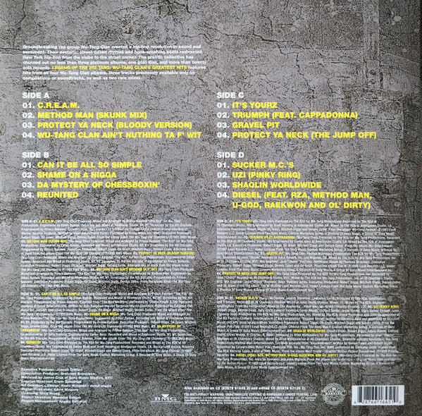 LPX2 Wu-Tang Clan – Legend Of The Wu-Tang: Wu-Tang Clan's Greatest Hits