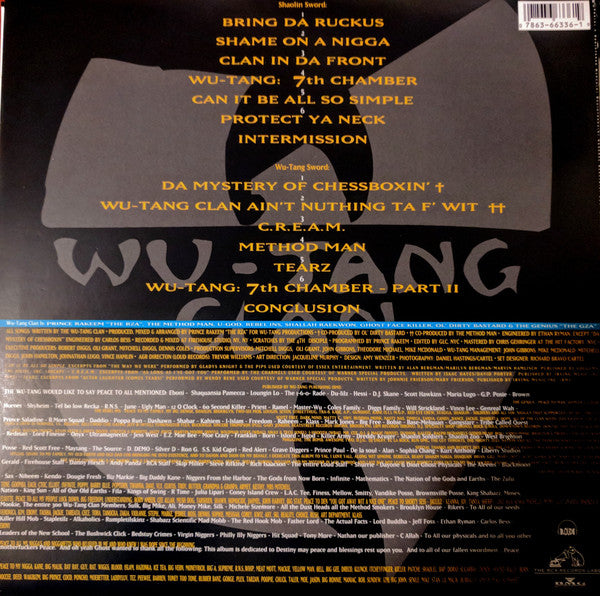 LP Wu-Tang Clan – Enter The Wu-Tang (36 Chambers)