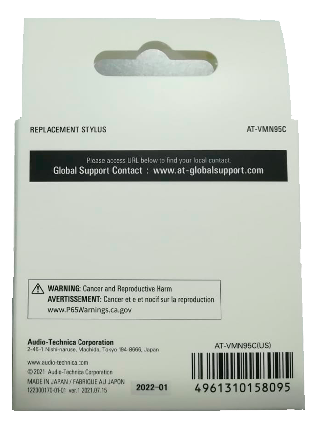 AUDIO TECHNICA AGUJA AT-VMN95C