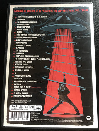 DVD Enrique Bunbury – Madrid, Área 51 (...En Un Sólo Acto De Destrucción Masiva!!!)