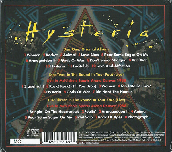 CDX3 Def Leppard – Hysteria