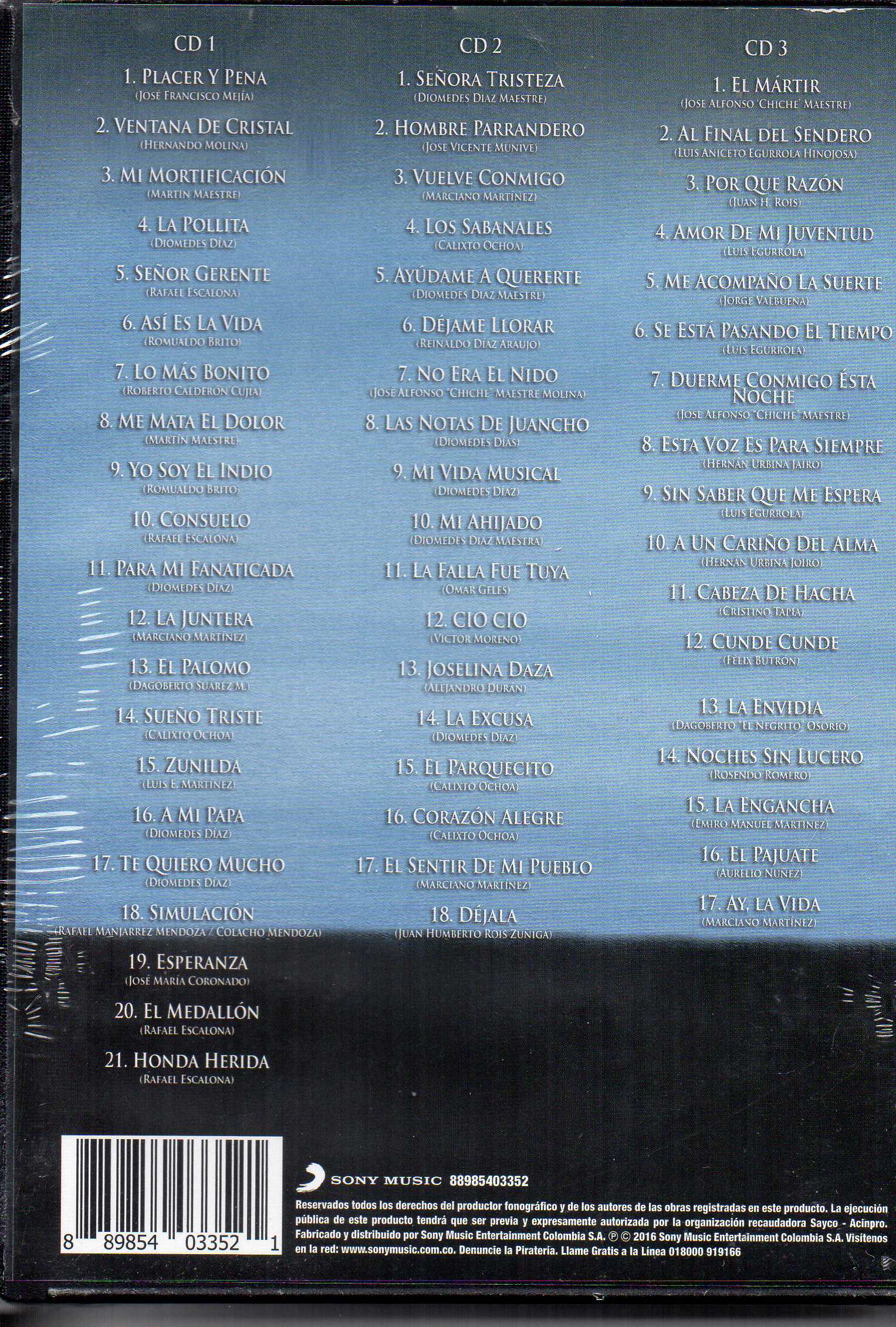 CDX3 Diomedes Diaz - Una Historia 56 Años De Éxitos Vol.2