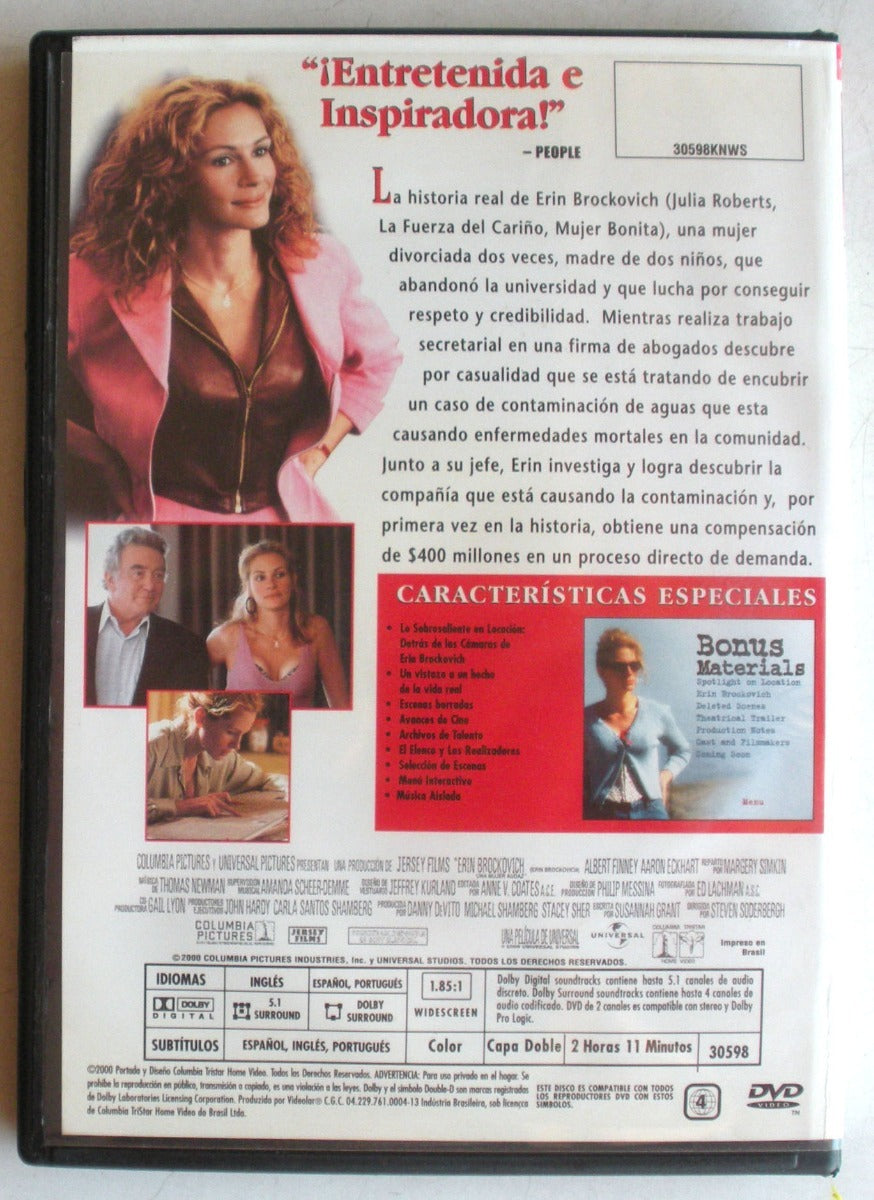 ERIN BROCKOVICH - JULIA ROBERTS / BLU RAY