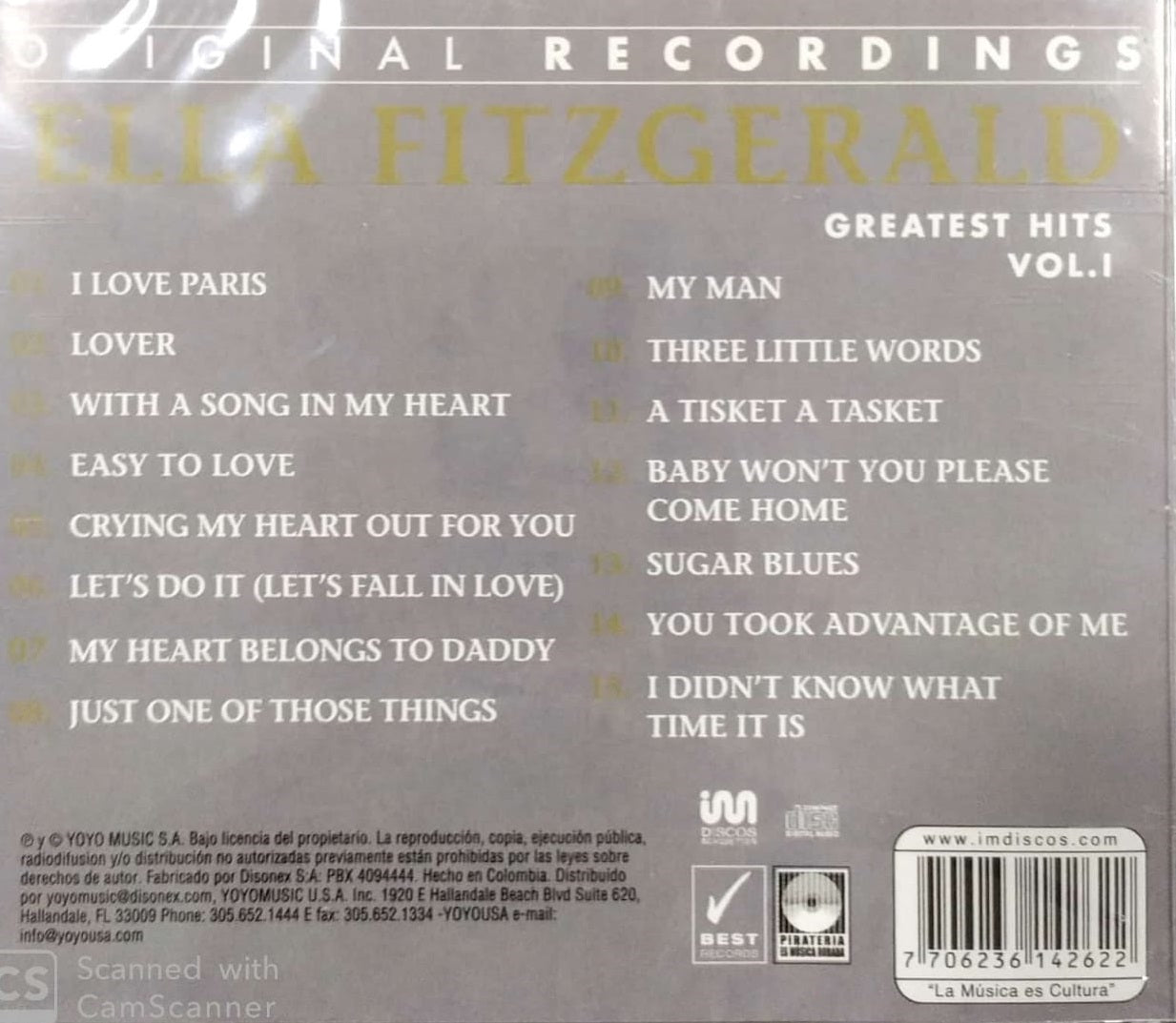 CD Ella Fitzgerald - Greatest Hits Vol 1