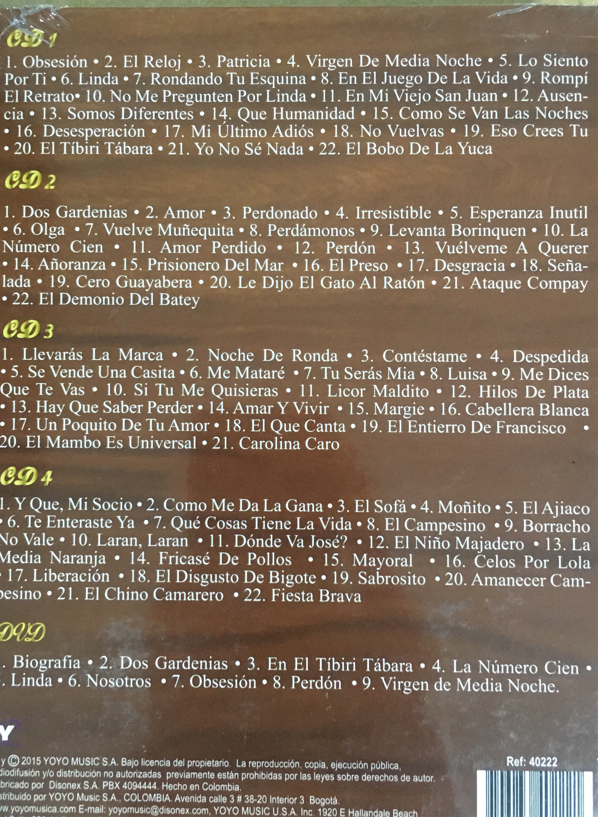 CDX4 + DVD Daniel Santos - El Jefe