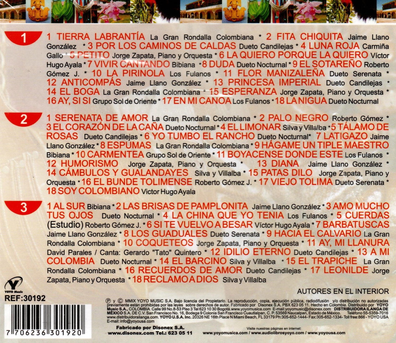 CDX3 Antología De La Música Andina Colombiana