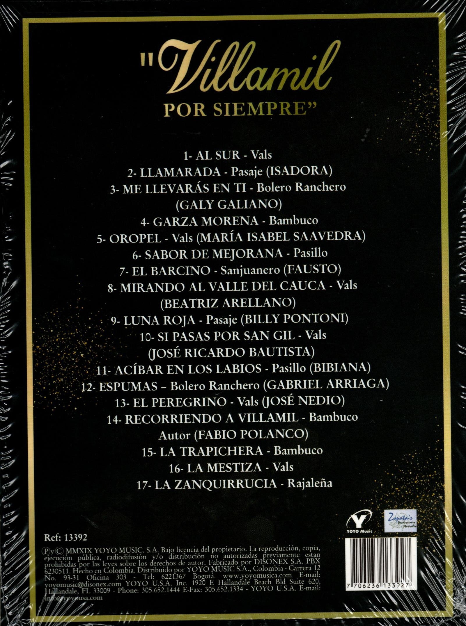 CD Jorge Zapata Villamil - La Gran Rondalla Colombiana Del Maestro Jorge Zapata Villamil Por Siempre