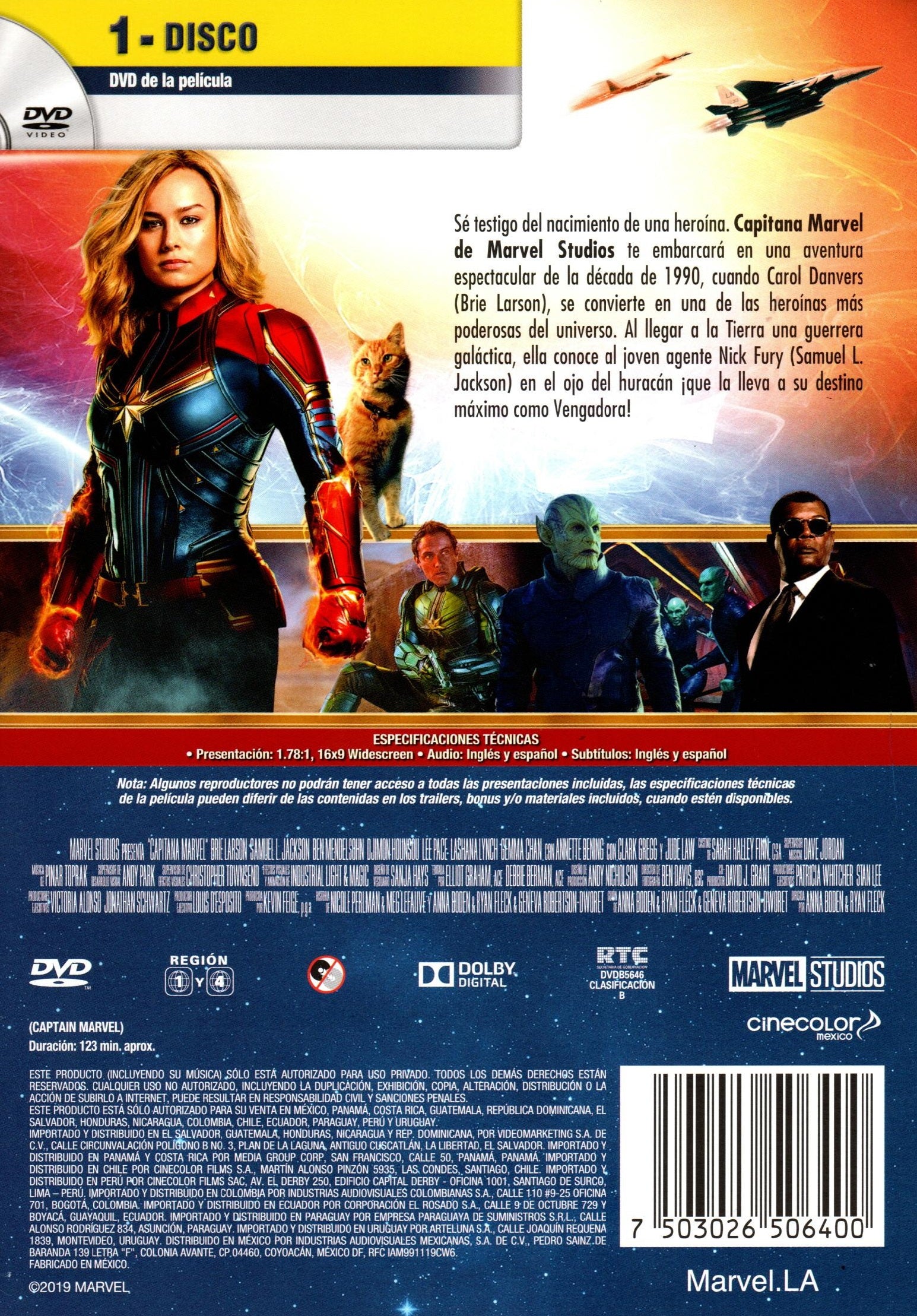 DVD CAPITANA MARVEL