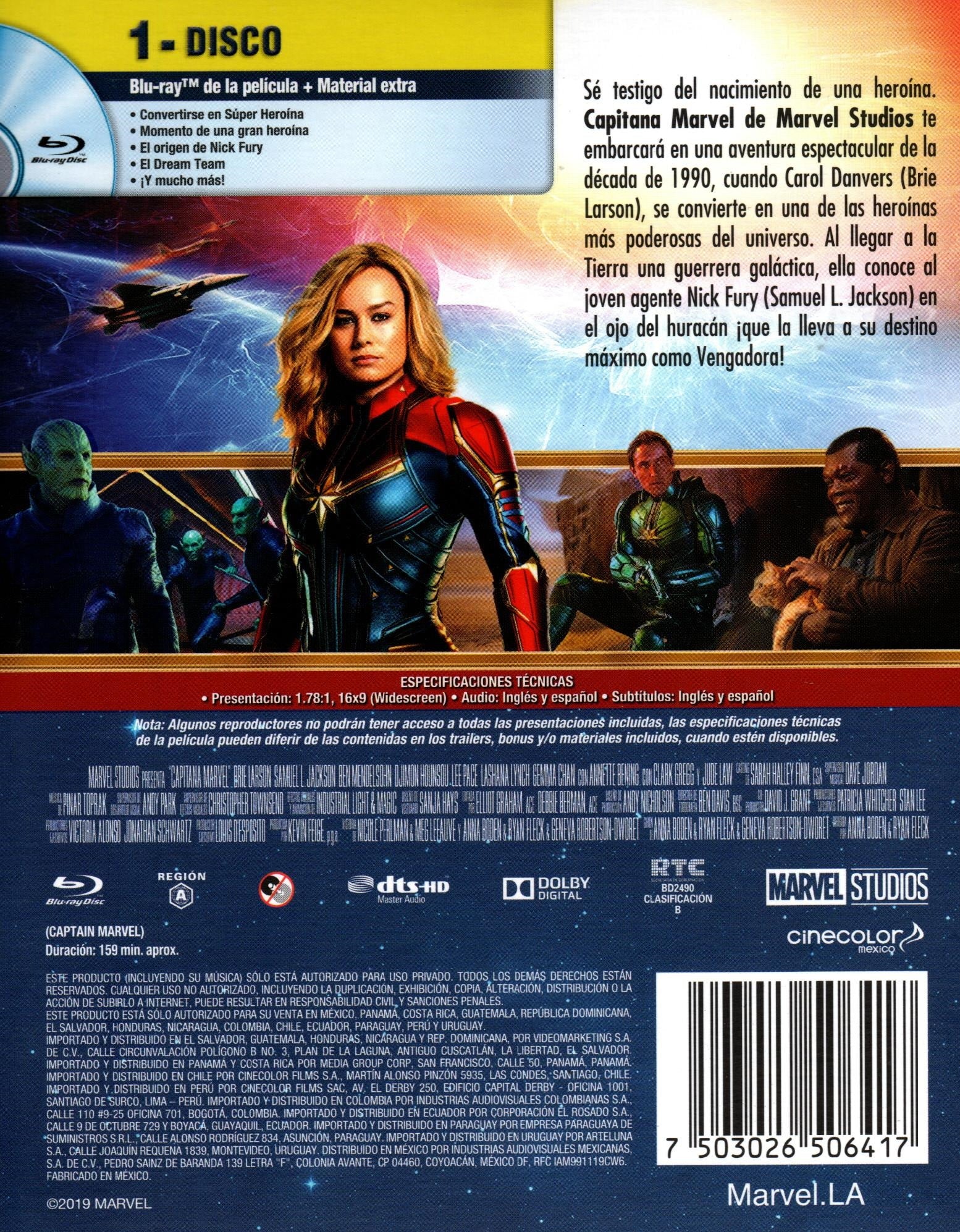 Blu-Ray Capitana Marvel