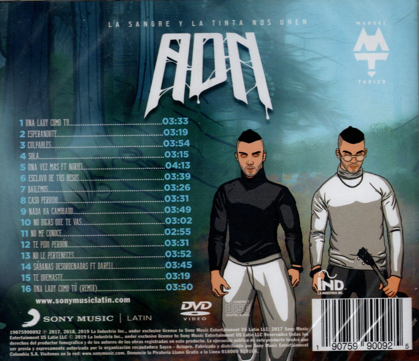 LA SANGRE Y LA TINTA MANUEL TURIZO NOS UNEN