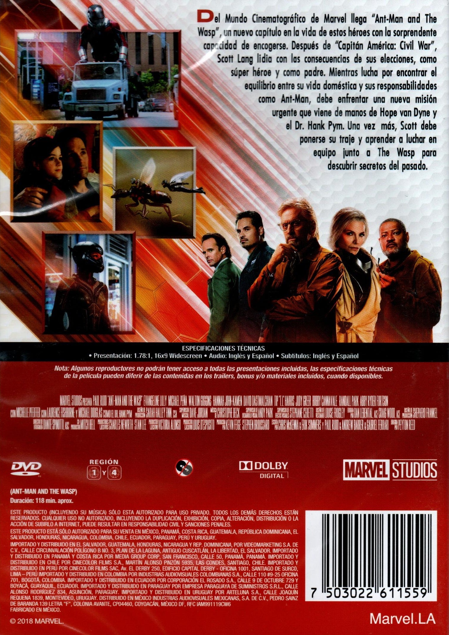 DVD Ant - Man the wasp - Marvel Studios