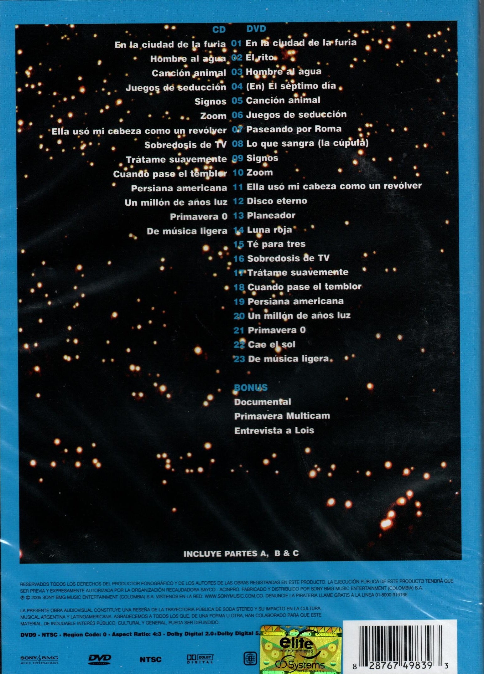 DVD+CD EL ULTIMO CONCIERT ED ESPECIAL / SODA STEREO