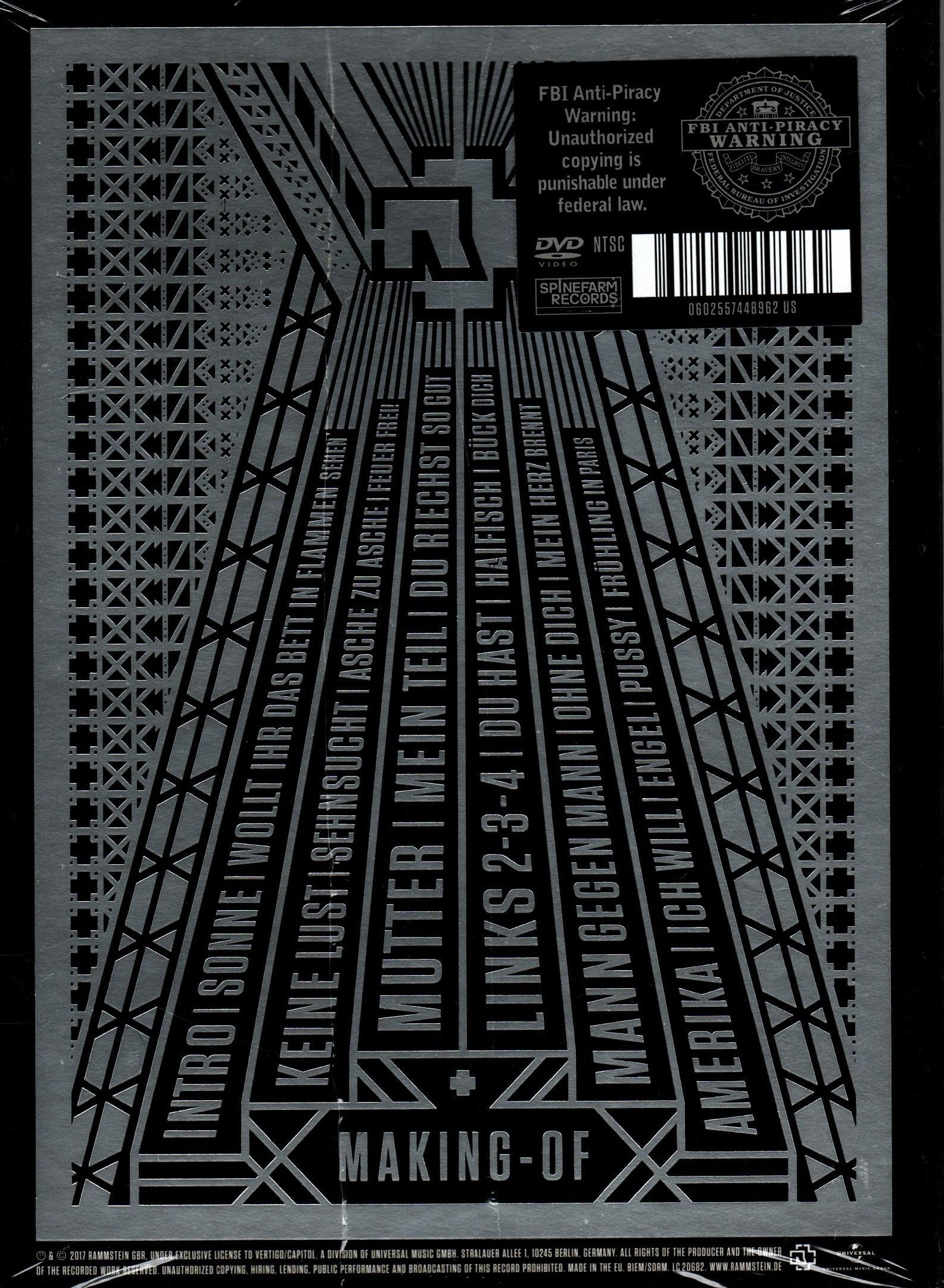 DVD RAMMSTEIN PARIS THE CONCERT