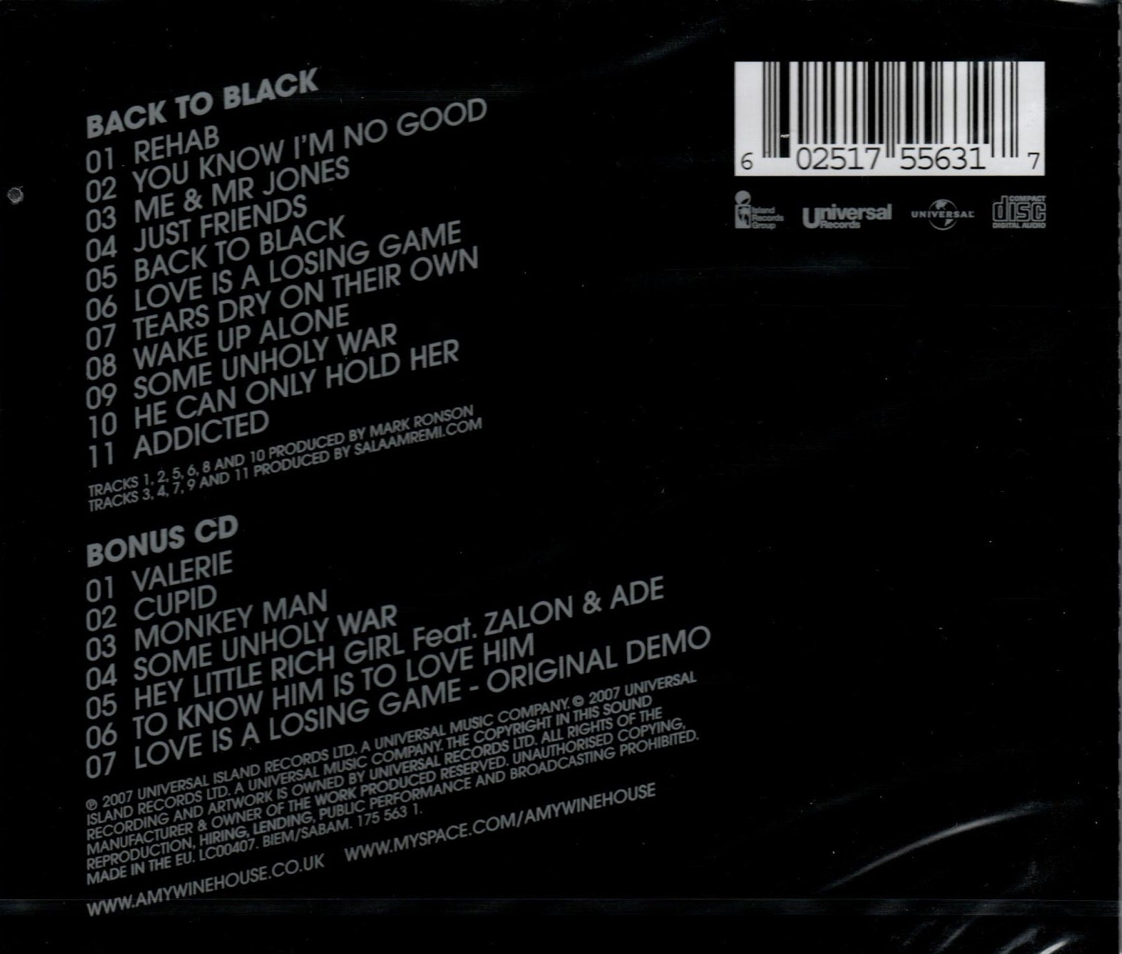 CDX2 Amy Winehouse - Back To Black
