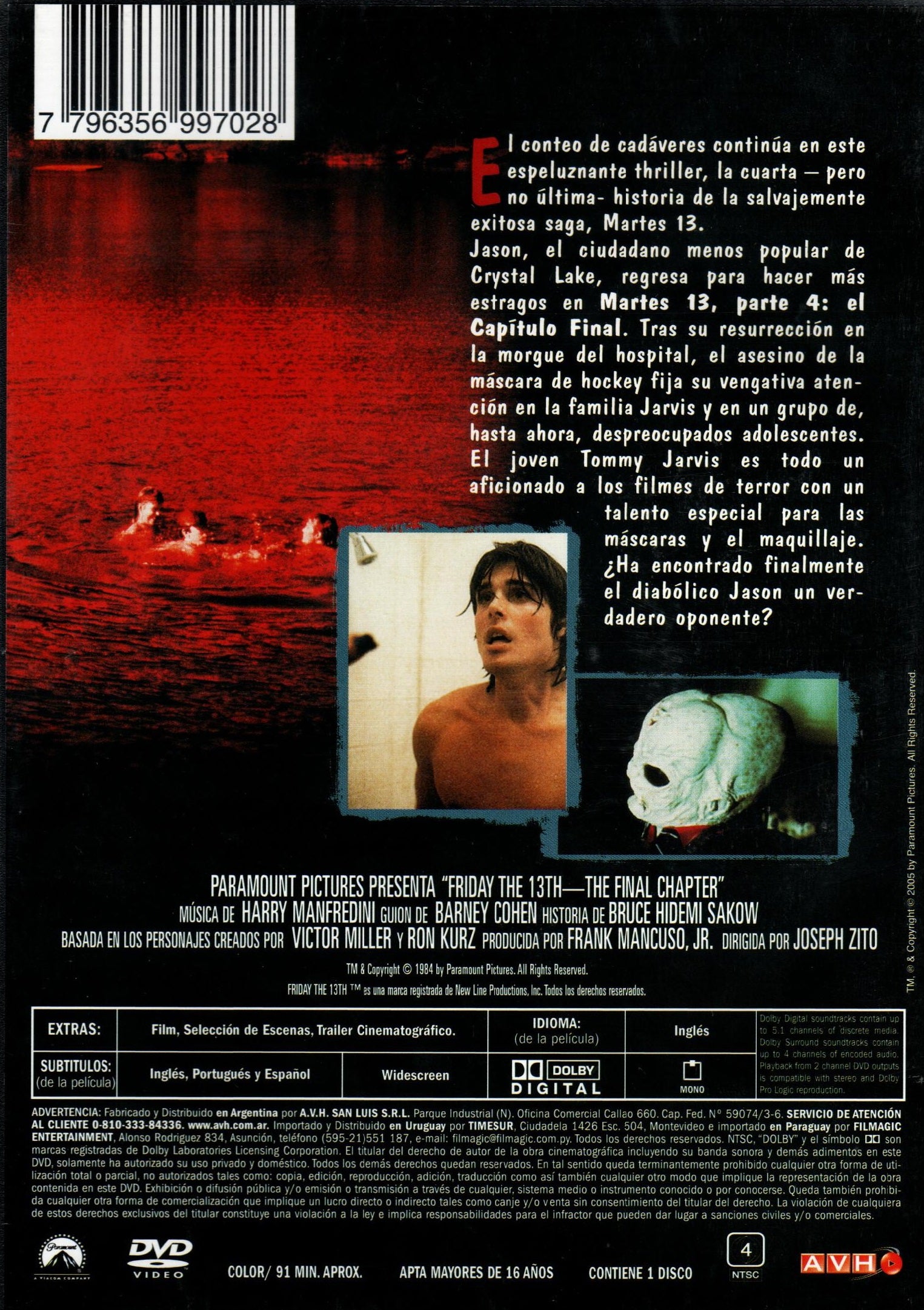 DVD MARTES 13 -PARTE 4