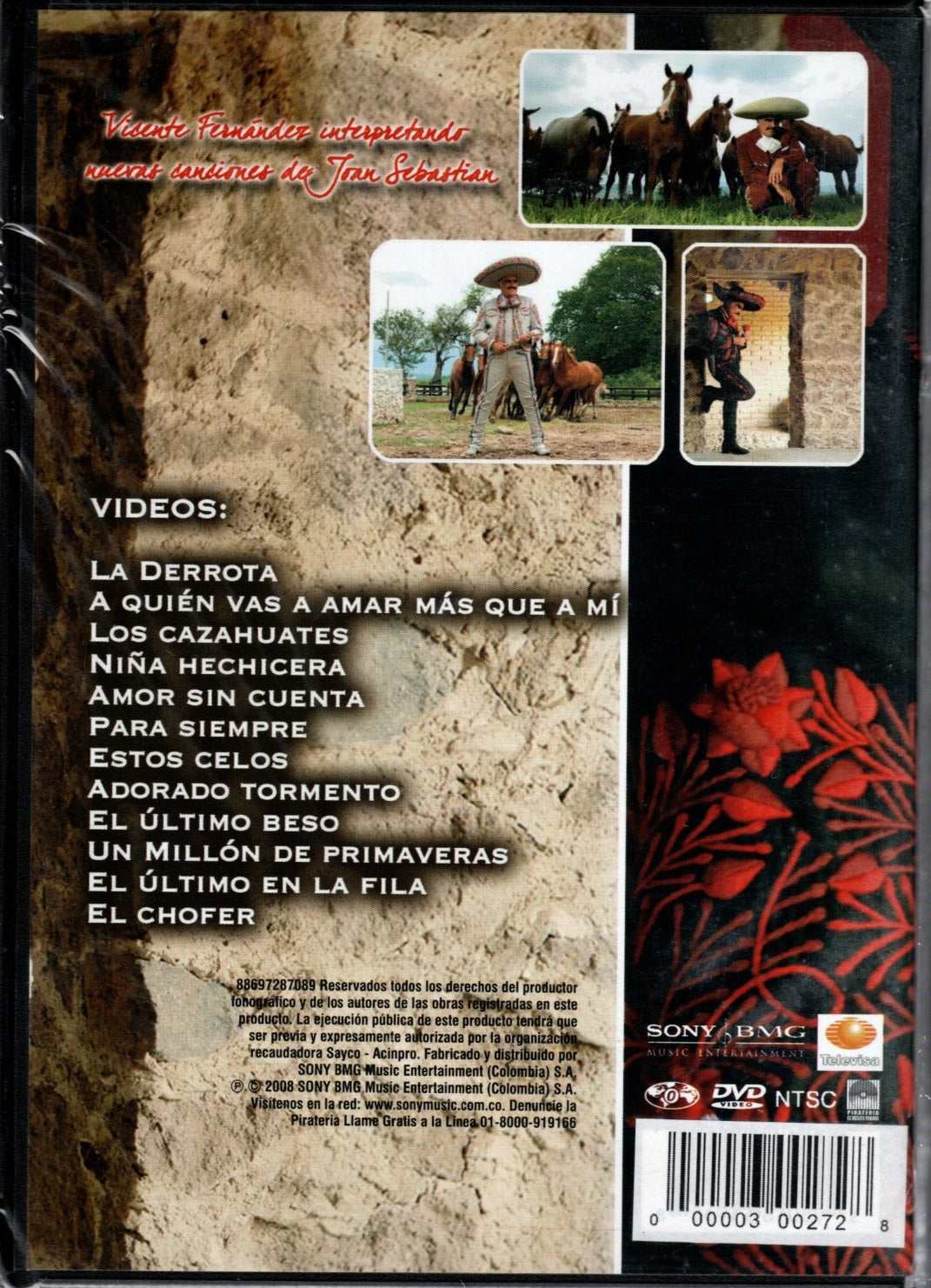 DVD + Karaoke Vicente Fernández - Para siempre