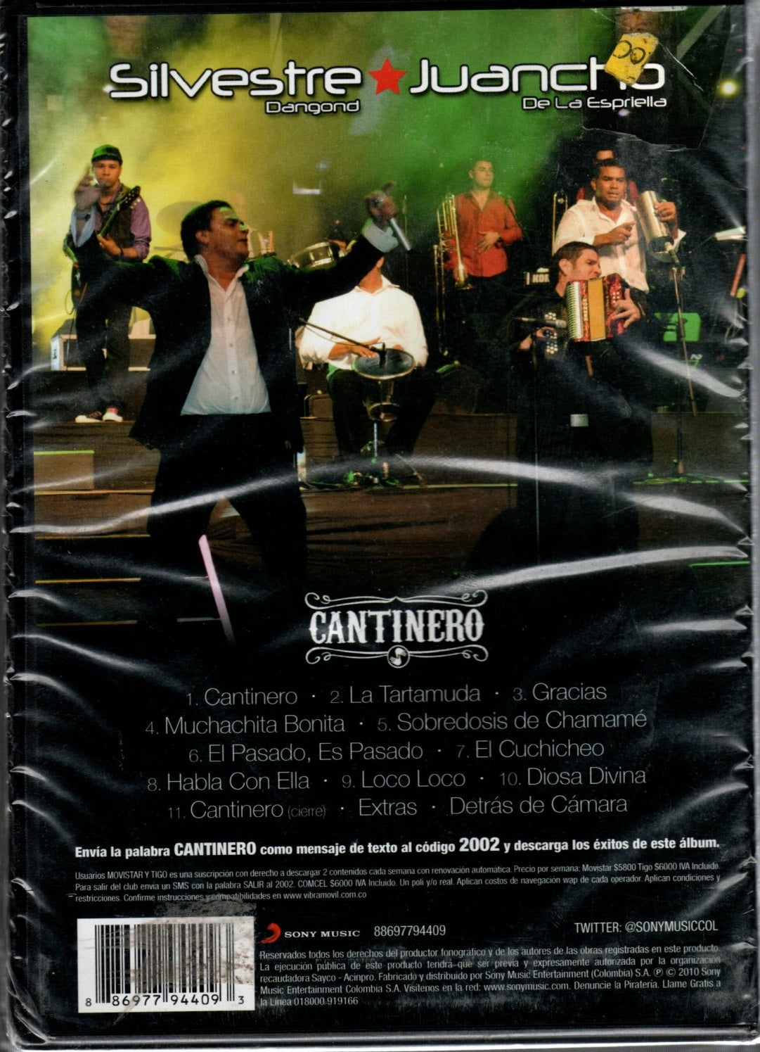 DVD Silvestre Dangond & Juancho De La Espriella – Cantinero En Vivo