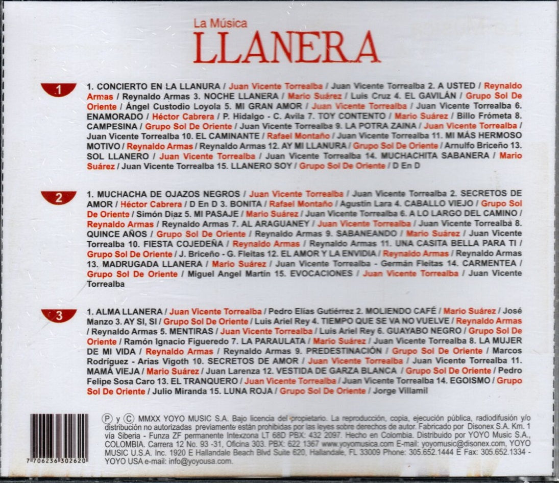 CDX3 La Música Llanera