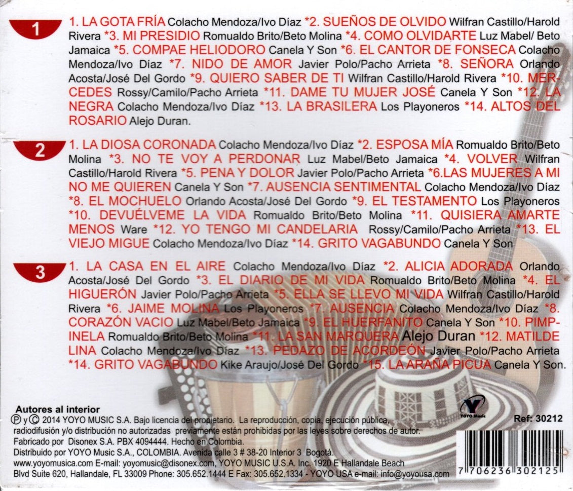 CDX3 La Música Vallenata